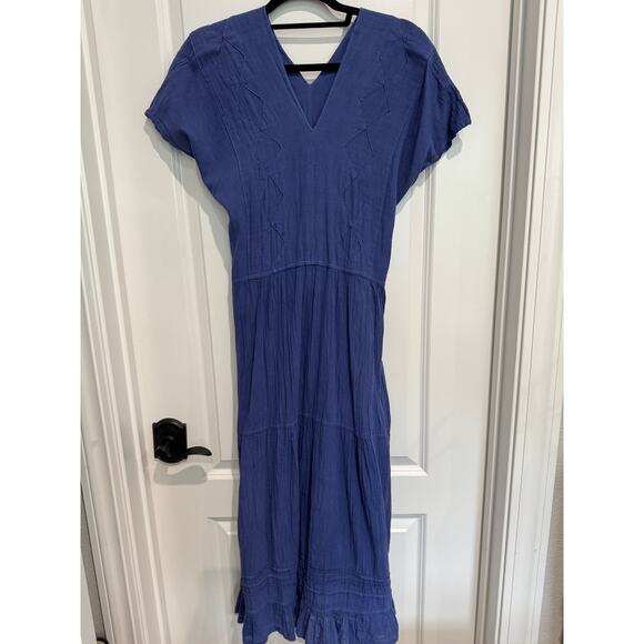 MSRP $138 Anthropologie Diamond Stitched Embroidery Midi Size S-M SAME DAY SHIP - Picture 4 of 9